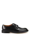 Doucal's Leather Classic Derby Shoes In Black