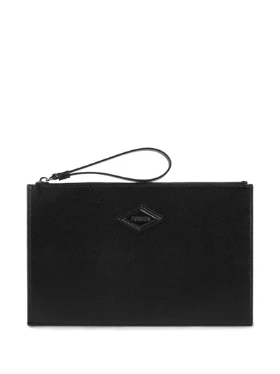 Doucal's Leather Clutch Bag