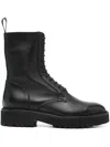 DOUCAL'S LEATHER COMBAT BOOTS