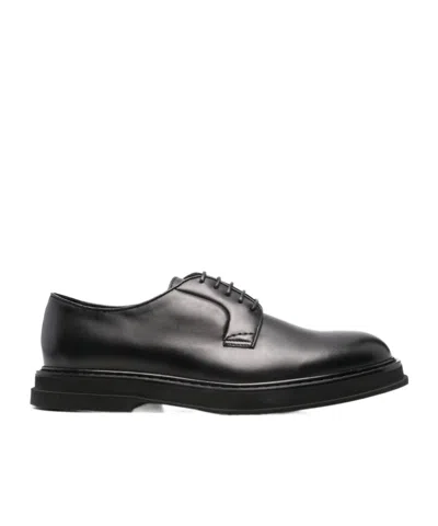 DOUCAL'S LEATHER DERBY SHOES