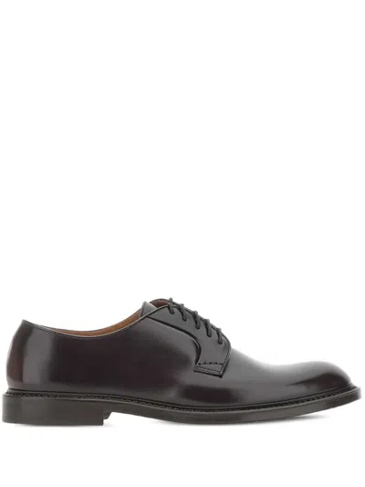 DOUCAL'S LEATHER DERBY SHOES