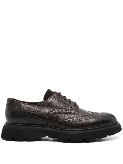 DOUCAL'S LEATHER DERBY SHOES