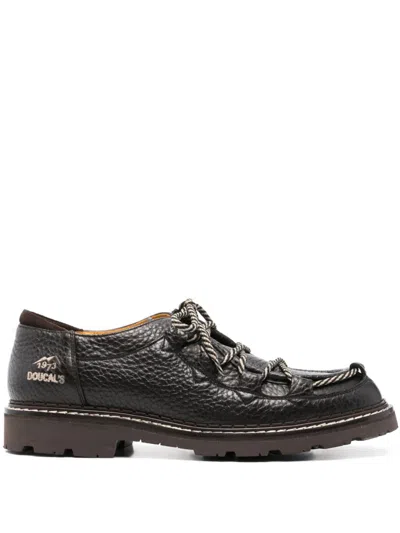 DOUCAL'S LEATHER DERBY SHOES
