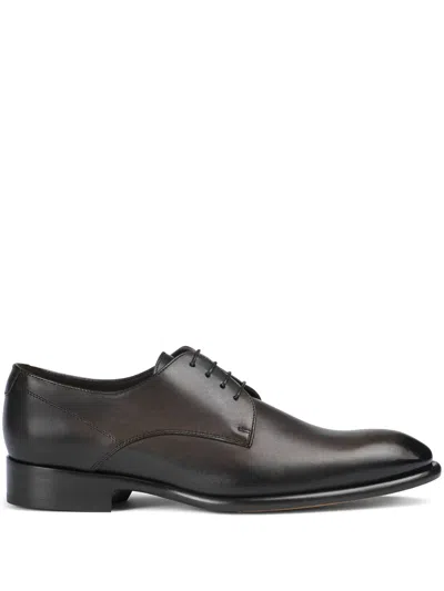 Doucal's Leather Lace-up Shoes In Black