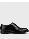 Doucal's High-shine Black Oxford Shoes With Lace-up Fastening In Black