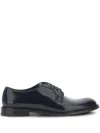 Doucal's Round-headed Derby Shoes In Blue