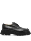 Doucal's Lace-up Leather Brogues In 黑色