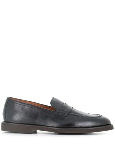 Doucal's Leather Loafers In Black