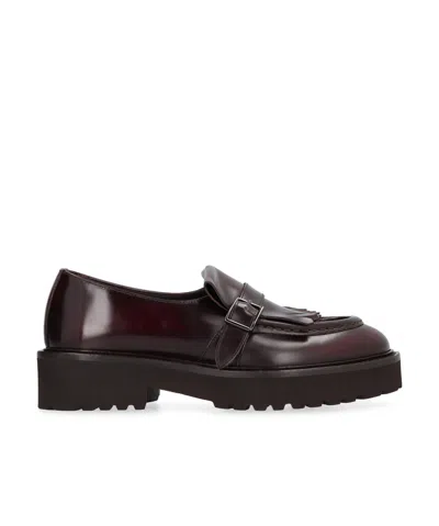 Doucal's Leather Loafers In Brown