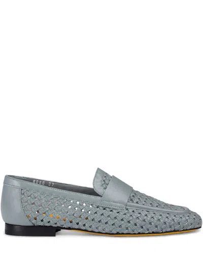 Doucal's Leather Loafers In Blue