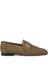 Doucal's Leather Loafers In Brown