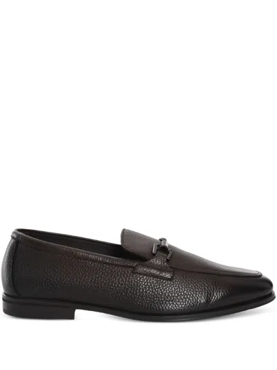 Doucal's Leather Loafers In Brown