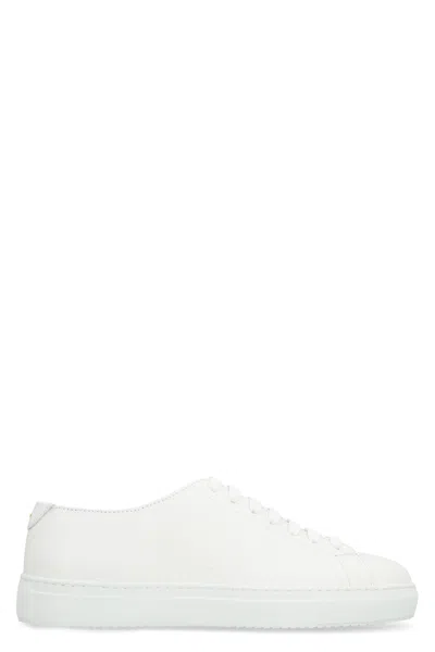 Doucal's Leather Low-top Sneakers In White