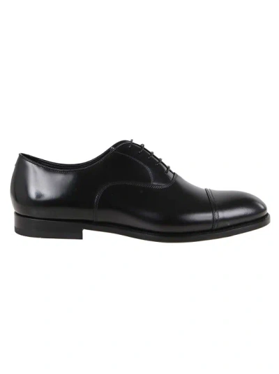 DOUCAL'S LEATHER OXFORD LACE-UP SHOES