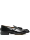 Doucal's Leather Oxford Shoes In Black