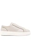 Doucal's Leather Sneakers In Neutrals