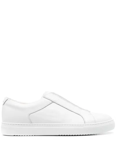 Doucal's Leather Sneakers In White