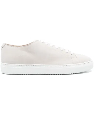 Doucal's Lace-up Suede Sneakers In Grey
