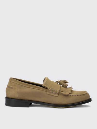 Doucal's Man Loafers Light Brown Size 8 Leather In Beige