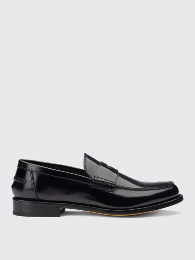 Doucal's Round-headed Love Shoes In Black