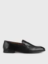 Doucal's Leather Moccasins In Schwarz
