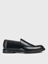 Doucal's Man Loafers Black Size 14 Leather In Blue