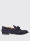 Doucal's Tassel-detail Suede Loafers In Blue