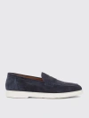 Doucal's Slip-on Suede Loafers In Blue