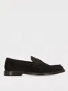 Doucal's 'standford' Black Slip-on Loafers In Brown