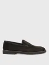 Doucal's Brown Suede Loafers With Timeless Elegance In Brown