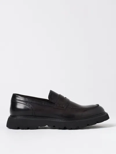 Doucal's Leather Loafers In Kakao