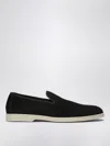 Doucal's Brown Suede Leather Loafer In Coffee