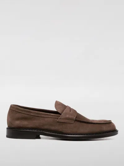 Doucal's Dark Brown Loafer In Brown