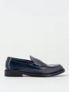 Doucal's Saddle Leather Loafers In Grey