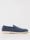 Doucal's Tassel Suede Loafers In Blue
