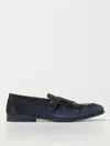 Doucal's Duke Suede Monk-strap Loafers In Ocean