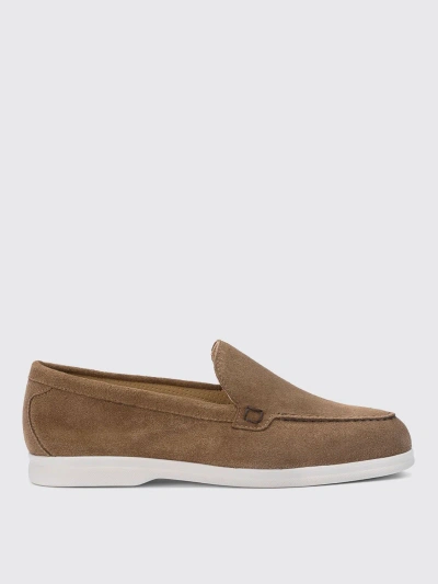 Doucal's Almond-toe Suede Loafers In Brown