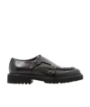 Doucal's Logo Business Casual Shoes In Black