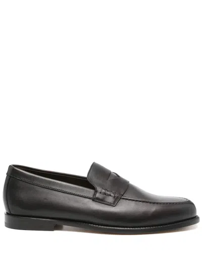 Doucal's Doucals Black Leather Loafers