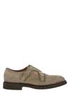 Doucal's Men's Double Suede Buckle Loafer In Beige