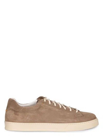 DOUCAL'S MEN'S LEATHER SNEAKERS