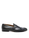 Doucal's Flat Shoes Black In Azul Oscuro