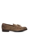 Doucal's Classic Suede Tassel Loafers With Bowl Stitching In Brown