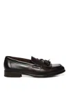 Doucal's Moccasin With Tassel In Dark Brown