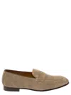 DOUCAL'S BEIGE PULL-ON LOAFERS IN SUEDE MAN