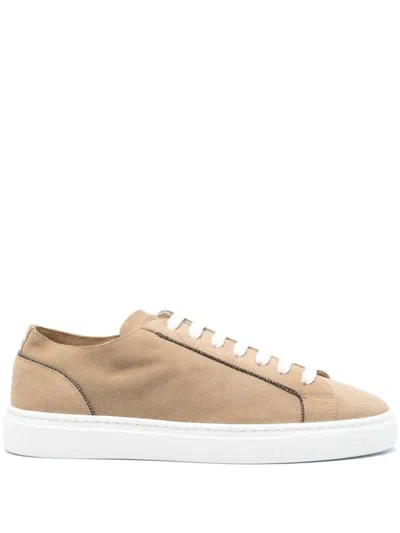 Doucal's Monili Chain-detail Suede Sneakers