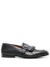 Doucal's Man Loafers Charcoal Size 9 Leather In Navy Blue