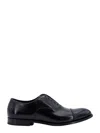Doucal's High-shine Black Oxford Shoes With Lace-up Fastening In Black
