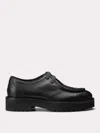 Doucal's Lace-up Leather Loafers In Schwarz