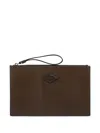 Doucal's Palmellato Leather Document Pouch